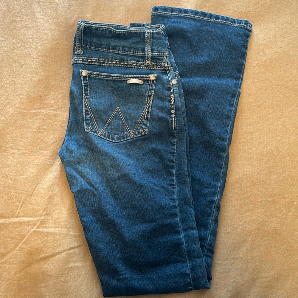 Wrangler’s boot cut jeans